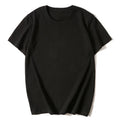 OEM Custom logo Embroidery Printed Design Combed Pure Cotton Thick T-shirt 200g Solid Color Short-sleeved Bottoming Shirt