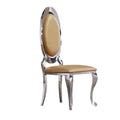Luxury Leather Silver Wedding Banquet Dining Chairs Customized Colors PU Chair Modern Dining Room Furniture Cheap Dinning Chairs