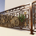 Modern Artistic Wrought Iron Balcony Railings Masterfully Designed to Add Charm Safety Lasting Value to Homes