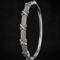 Resoul Micro Pave Cross Zircon Kada Bracelet Non Tarnish Waterproof Ladies Bangles Party Fashion Accessories MegaBDM