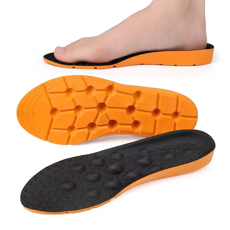 Melenlt EVA Cuttable Insoles Breathable Shock Absorbing Shoe Inserts Massage Foot Care Insoles for Daily Wear MegaBDM