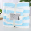 Custom Hot Wholesale 2pcs 35*75+70*140 Colorful Bathroom Towels Set Bath Luxury Coral Fleece Face Towel and Bath Towel Sets MegaBDM