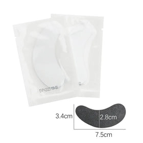 Premium Packaging Non-woven Professional Private Label Black Gel Eye Pads Stylish Eye Patches for Eyelash Extension Tools