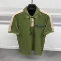 Plain Men's Cotton Woven T-Shirt Short Sleeve V-neck Casual Breathable Eco-Friendly Anti-UV OEM ODM Custom Logo Front