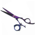 6" Straight Shear Hair Cutting Scissors 720 Degree Rotating Thumb Stainless Steel Flying Shears with Swivel Thumb