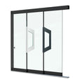 Luxury Anthracite Glass Door Handle for Use on Hard Glass Sliding Wall or Glass Sliding Door Systems