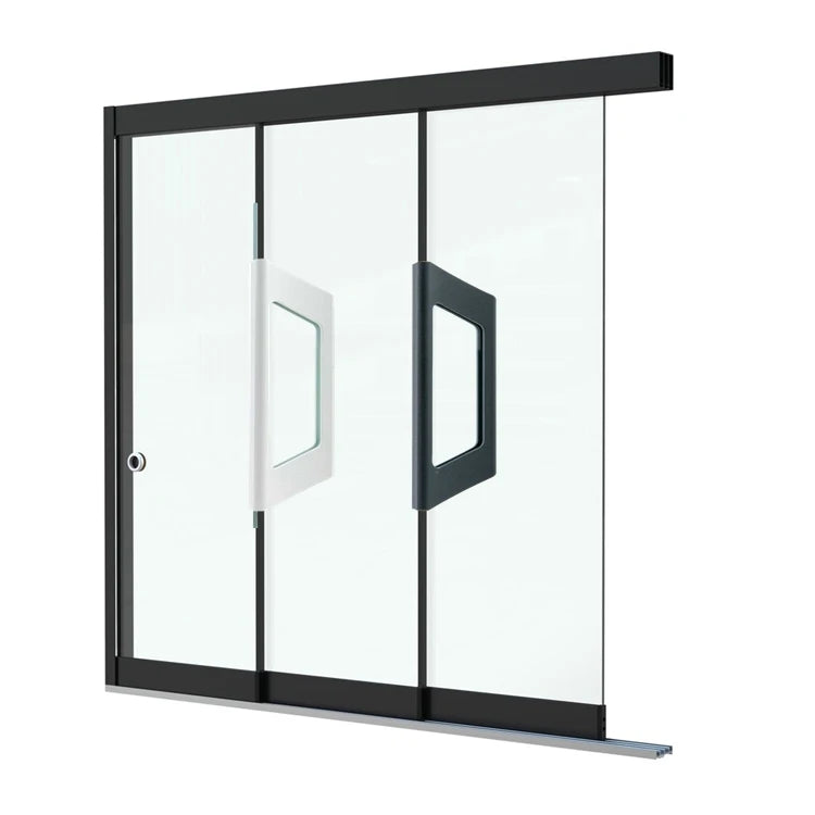 Luxury Anthracite Glass Door Handle for Use on Hard Glass Sliding Wall or Glass Sliding Door Systems