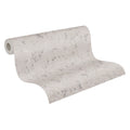 Modern Made Germany Wallpaper Rolls Beige Silver Metallic Non Woven Vinyl Plaster Look Highly Wash-Resistant Light Resistant