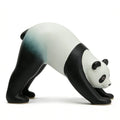 Playful Yoga Panda Resin Figurine Decor Stylish Black-White Panda Sculpture Modern Minimalist Tabletop Accent