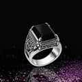 Original 925 Men Silver Ring Agate Stone Rings Jewellery 925 Silver Jewelry Fine Rings Sterling Silver 925 Jewelry