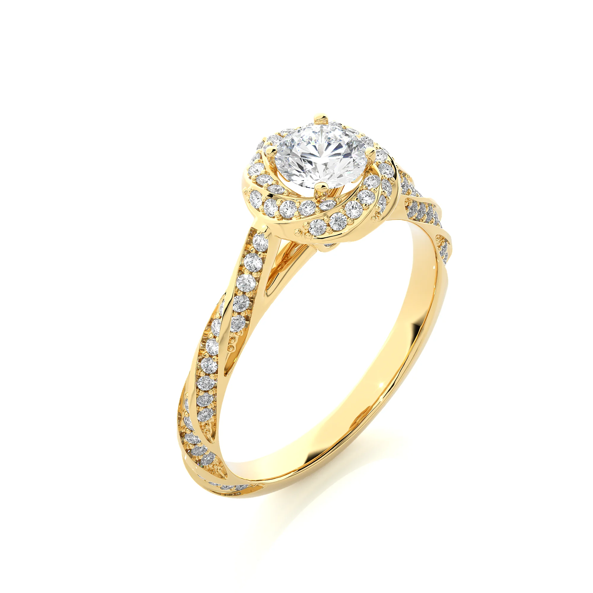 Premium Quality Ring  Labgrown Diamond  Ring Luxury 18K White Gold Diamond Engagement Ring for Women Available at Export price