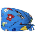 Bouffant Caps with Buttons Unisex Stretchy Headband Turban with Buttons for Women
