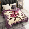 Every Season Warm Striped Four Seasons Softness Knit Texture Cozy Feel Hypoallergenic Raschel Blanket