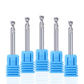 JR135 Double Flute Aluminium Cutter High Gloss Cutter Spiral Tungsten Carbide End Mills Mobile Phone Keyway CNC Engraving Tool