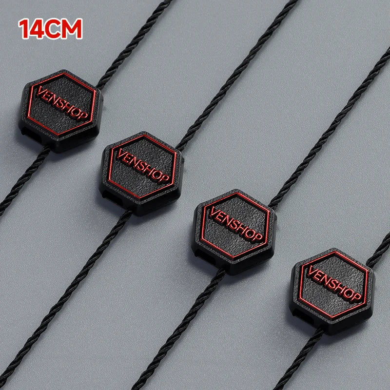 Supplier Custom Private Wholesale Customized Logo Tag String Seal String Rope for Hat Shoes Clothing Tag