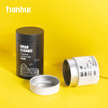Tianhui Airtight Round Metal Canister Tin Cans for Coffee Beans Storage Container