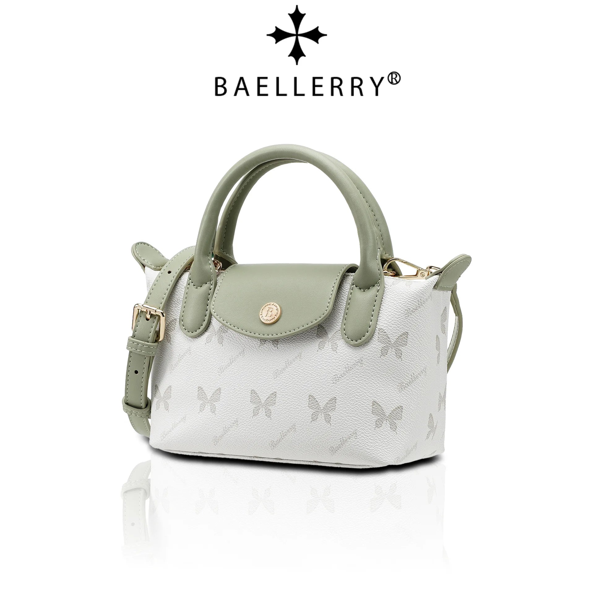 New butterfly Printed Women's Bag Contrasting Color Handbag Fashionable Shoulder Bag Crossbody Bag Women's Mini Dumpling Bag