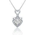 XGP92 925 Sterling Silver Sparkling Pendant Necklace for Women Fashionable Anniversary Birthday Jewelry Gift Moissanite Necklace
