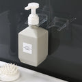 Wall Mounted 600ml Plastic Storage Rack Kitchen Bathroom Mini Shampoo Sanitizer Holder Double Tiers Perforation-Free Tool