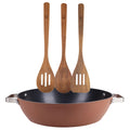 Cake tin set 32x8cm in forged aluminum + 3 wooden kitchen utensils AGROS San Ignacio