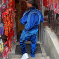 Custom Zip up Streetwear Patchwork Color Block Tracksuit Embroidery Velour Sweatsuit Track Sweatshirt and Pants Set for Men MegaBDM