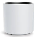 White flower pot with reservoir HEOS collection 46.8 x 46.8 x 45 cm