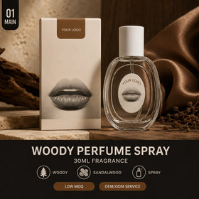 Low MOQ Long Lasting 30ml Woody Sandalwood Eau De Parfum Luxury Perfume Spray Glass Bottle Private Label OEM/ODM