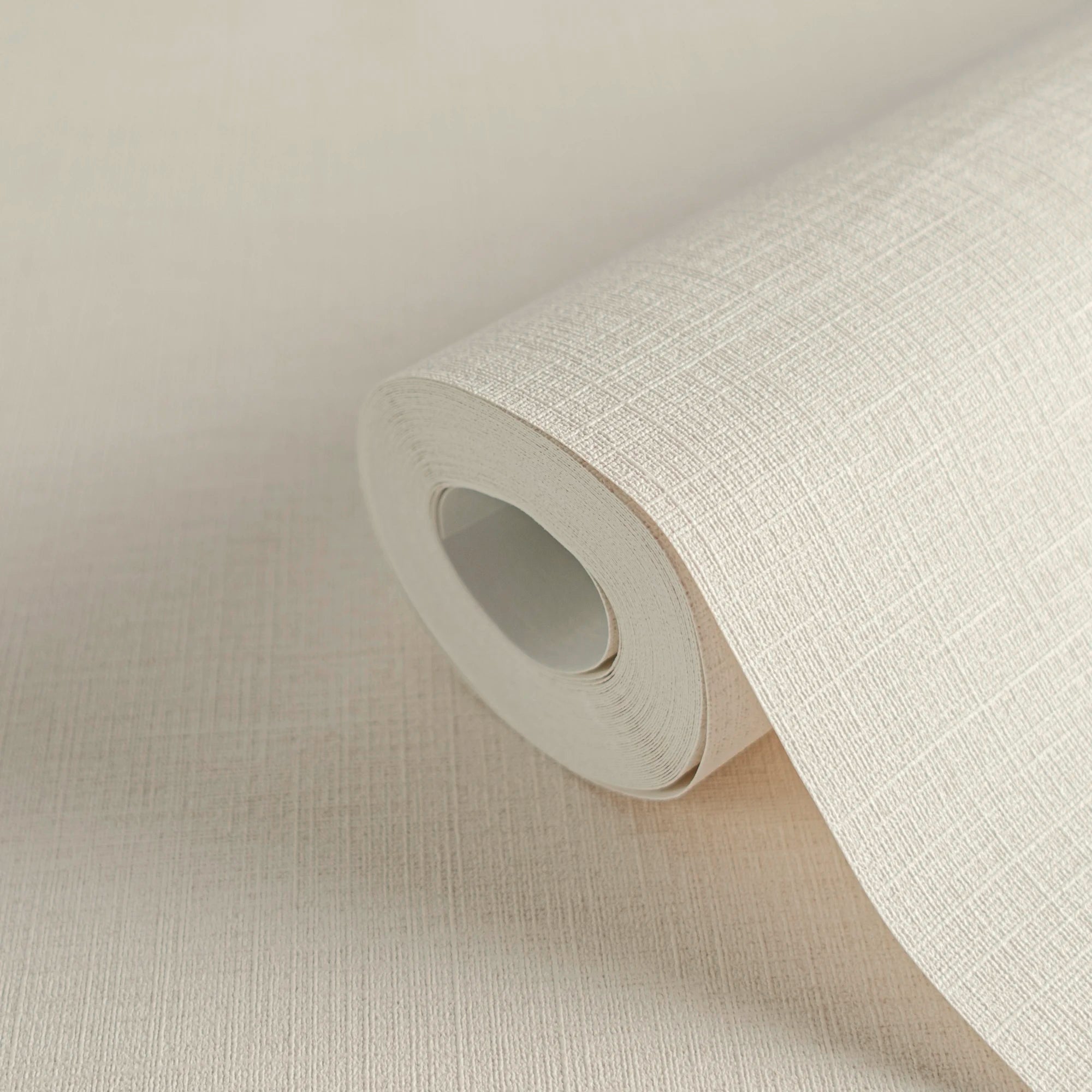 Made Germany Stripes Plaid Wallpaper Rolls Beige Non Woven Vinyl Textile Structure Abrasion-Resistant Light Living Room Kitchen
