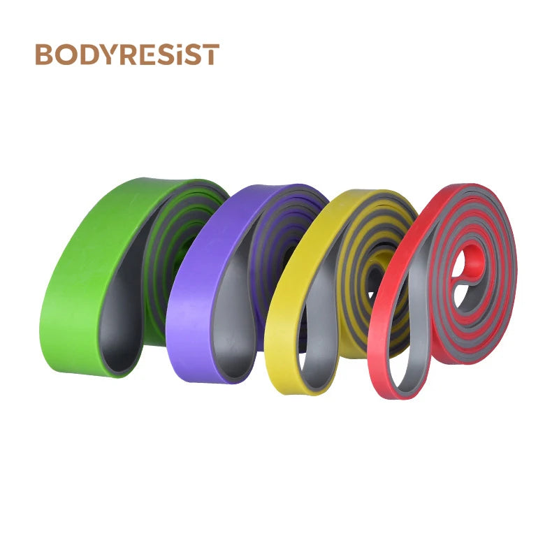 Double Layer Double Color Fitness Latex Resistance Band