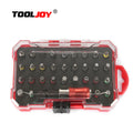 32PCS Titanium HSS Impact Bit Set Rust Proof Hex Shank Screwdriver Bits Heavy Duty Anti-Corrosion Industrial Drill Accessories