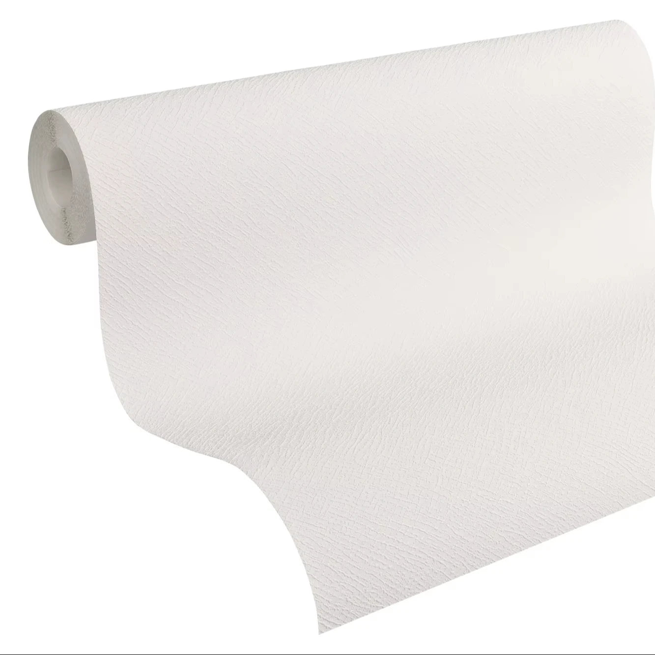 Made in Germany - Coatable Wallpaper rolls Plain Colour Paintable White Non Woven Vinyl Wallpaper for painting - 1005 x 053 m