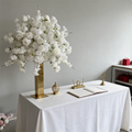 3D 80cm 60cm 50cm Romantic White Cream Ivory Silk Artificial Flower Ball Carton Simpson for Wedding Centerpieces Decoration