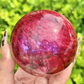 Wholesale Natural Red Moonstone Ball for Home Decoration Holiday Gift Perfect Crystal Gift for Friends and Family