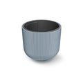Grey flower pot with reservoir MILLY collection 29.8 x 29.8 x 25.7 cm 14 L capacity.
