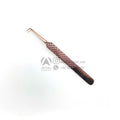 Best Sustainable Rose Gold 90 Degree Angled Skinny Diamond Grip Eyelash Extension Tweezers Private Label Fiber Tip