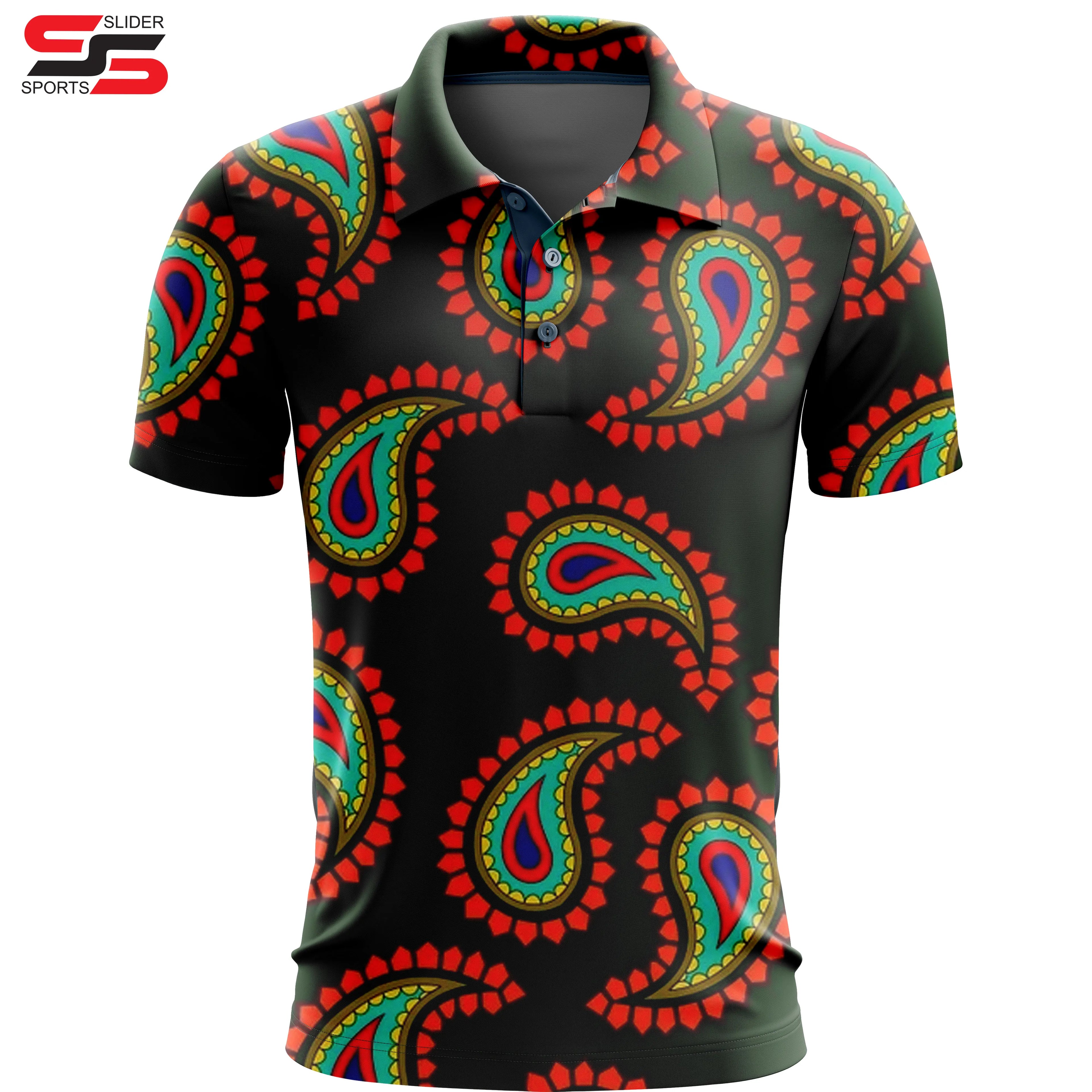 Wholesalers New Design Pattern Smart Casual Jersey for T-Shirt Custom Logo Digital Printing Man Quick Athletic Golf for Shirt