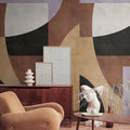 Made in Germany Photo Wallpaper Murals Abstract Brown Beige Non Woven Vinyl Wall Mural Painting for Hotel Scenic - 159 x 280 m