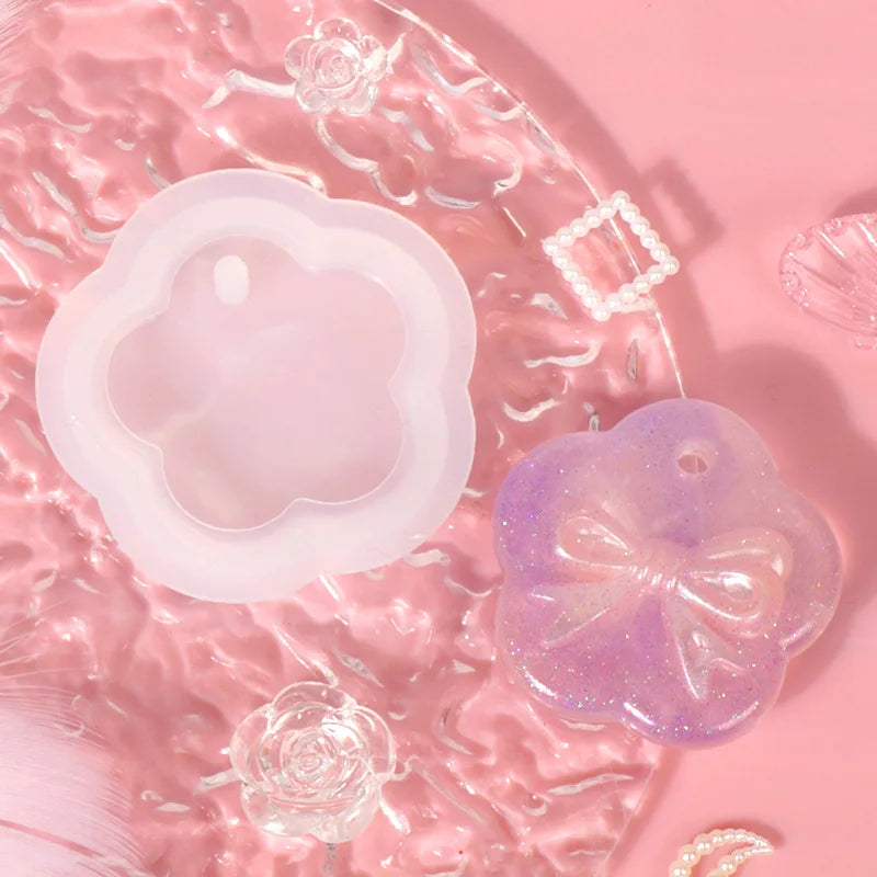 Candle Holder Molds 3D Plum Blossoms Silicone Casting Resin Tealight Holder Mold F for DIY Art Home Decor Molds