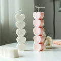 5-Hearts-Shaped Scent Candle Mold Food Grade for Making Candles Soaps Ice Chocolates and DIY Resin Crafts MegaBDM