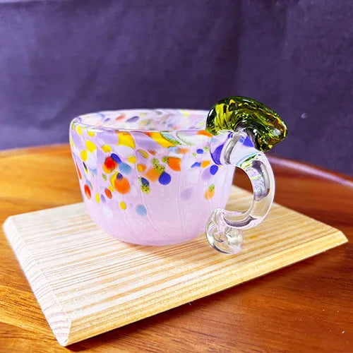Customized Colored Artistic Hand Blown Modern Luxury Eco-Friendly Glass Coffee Mug for Wedding Party Gift Display Daily Use