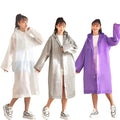 Custom Logo Print Portable Eco-friendly Rain Poncho Transparent Rain Jacket Windproof Raincoat Reusable Rain Poncho for Outdoor