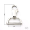 25mm Stainless Steel Metal Trigger Snap Hook Strong Swivel D Ring Clasp