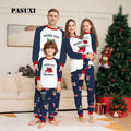 PASUXI Premium Christmas Family Matching Pajamas Set - Round Neck Raglan Sleeve Car Print Home Clothes for Men Women Kids