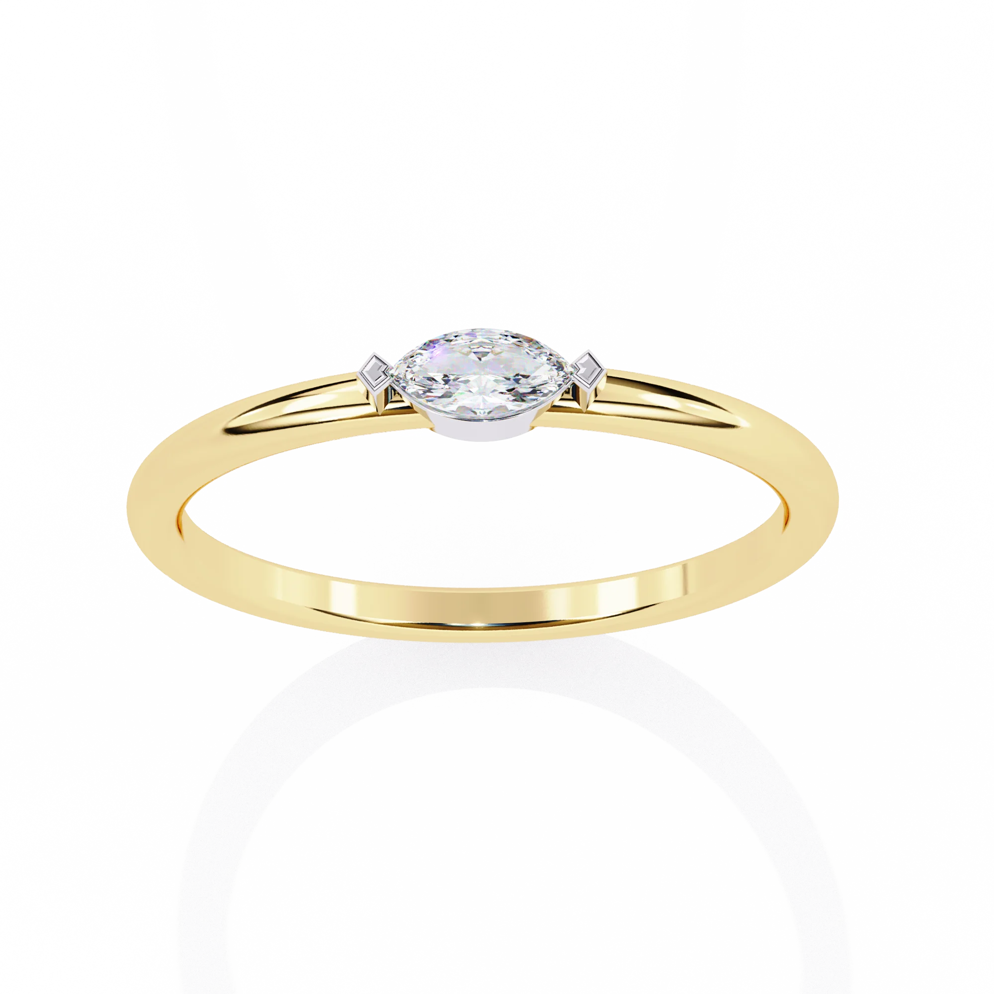 IGI Certified Lab Grown Diamond Solitaire Ring Women 14K 18K Gold Radiant Cut E Color VVS Clarity Classic Engagement Ring