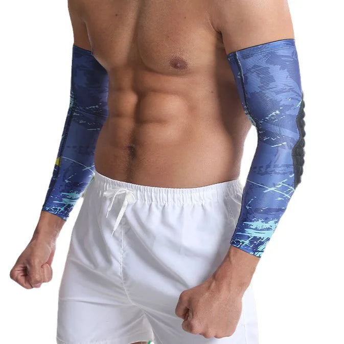 Professional Basketball & Volleyball Compression Elbow Brace Honeycomb Anti-Collision Elbow Pads for Support & Protection