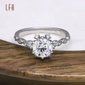 Custom  Wedding Rings Gold 18k Couple Gold Rings for Women  Real Zircon 18k White Gold Ring