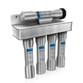 Flanne 5-Stage Under-Sink Water Purifier 600 GPD Flow Rate Manual Operation Self-Cleaning Stainless Steel No Electricity