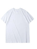 OEM custom logo embroidery printed design 180g combed cotton  customized logo short-sleeved pure cotton advertising t shirt