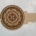 Large Eco-Friendly Pine Wood Key 21st Birthday Party Folk Art Tabletop Decoration for Personalized Engraving