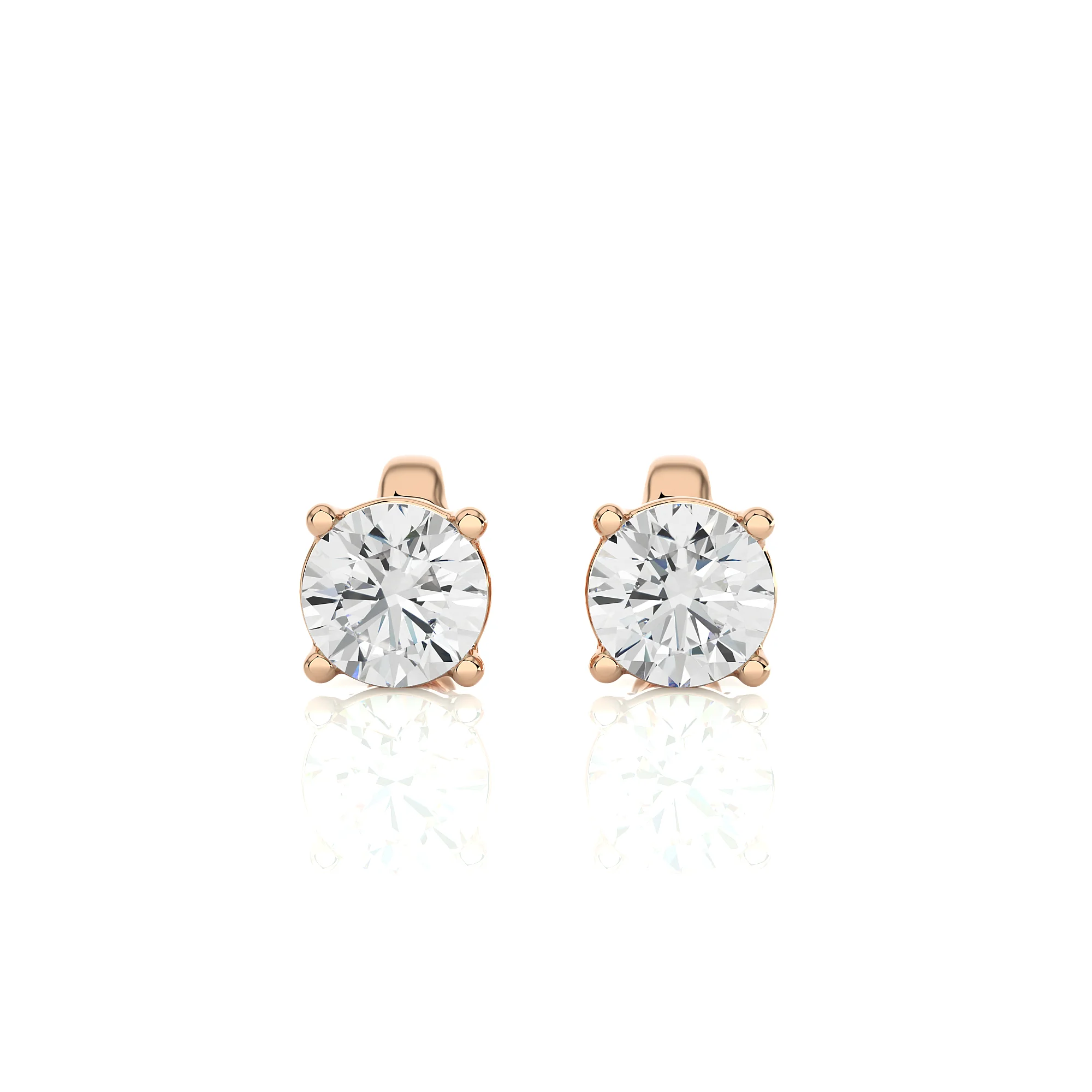 0.94ct Lab Grown Diamond Earling Cut Filled Diamonds Simple Classic Style 14K Gold Plated IGI Certified Indian Exporter